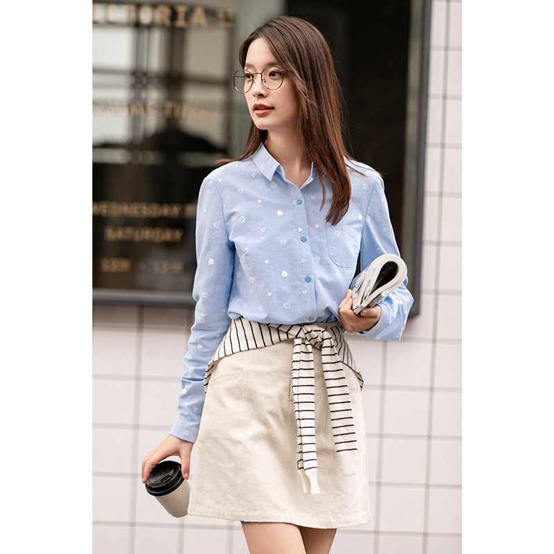  茵曼筱茵衬衫