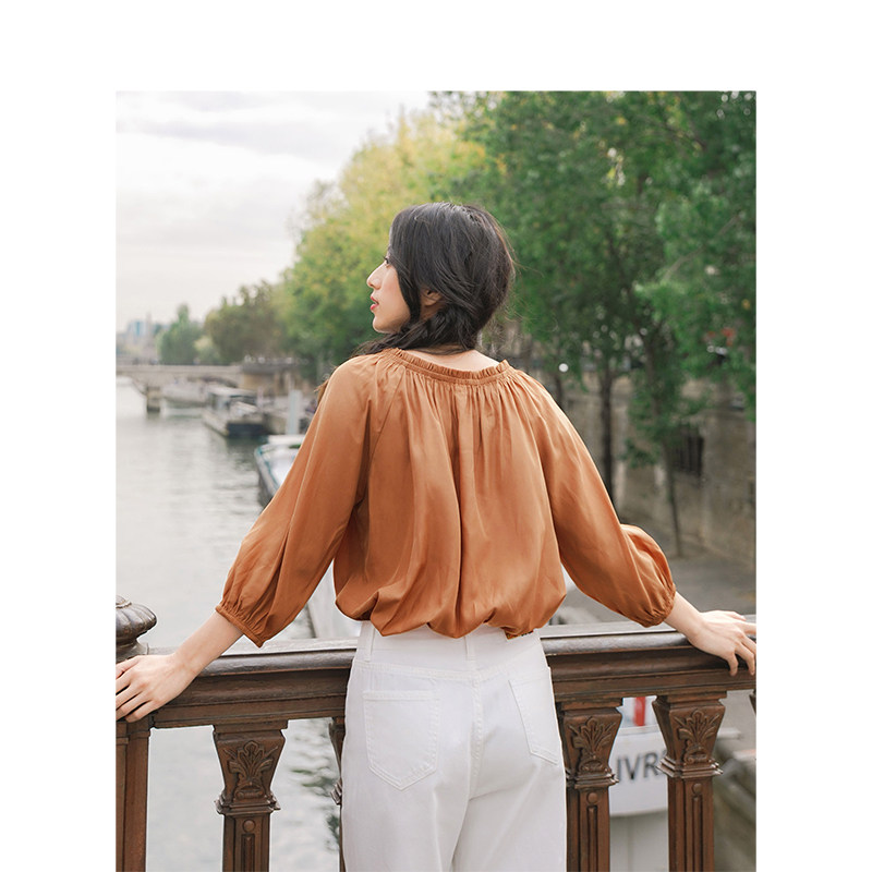 茵曼特价清仓胖mm衬衫女设计感小众 茵曼田田极客衬衫