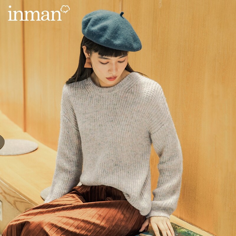 茵曼旗舰店2020新款春秋季茵蔓毛衣 茵曼翰飞毛衣