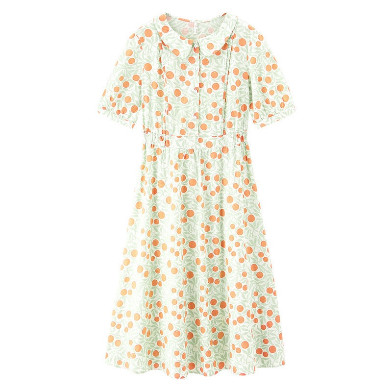 茵曼旗舰店茵蔓赫本风碎花连衣裙 茵曼翰飞连衣裙