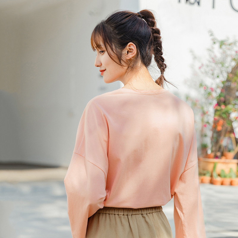 茵曼旗舰店2020年夏季茵蔓t恤衫 茵曼翰飞T恤