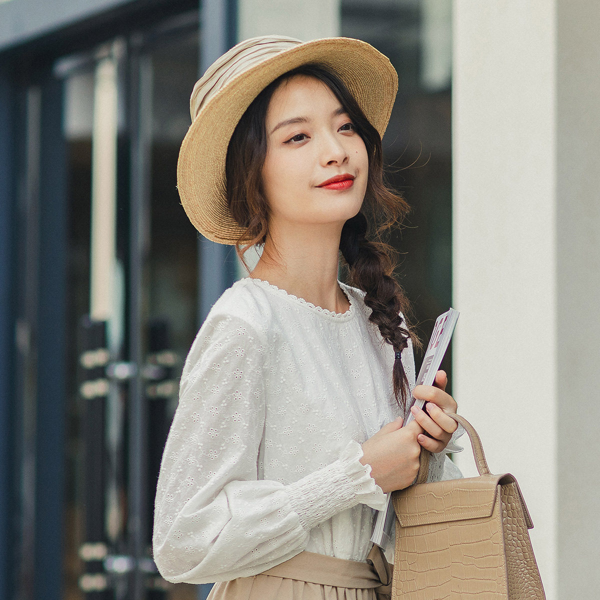  茵曼翰飞连衣裙