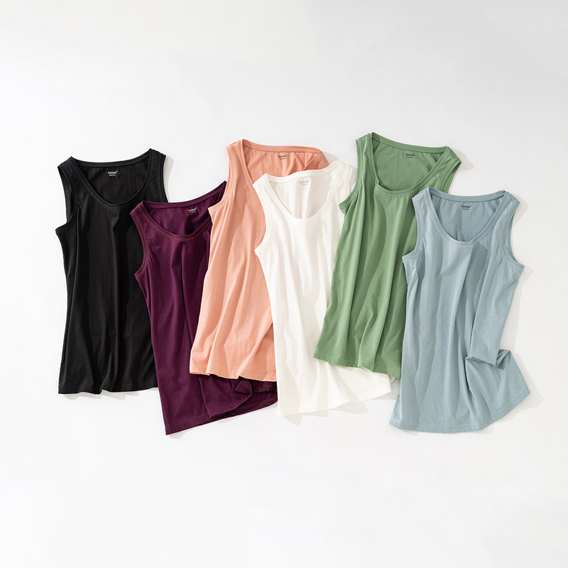 茵曼旗舰店2020夏装茵蔓纯棉小吊带 茵曼翰飞背心吊带