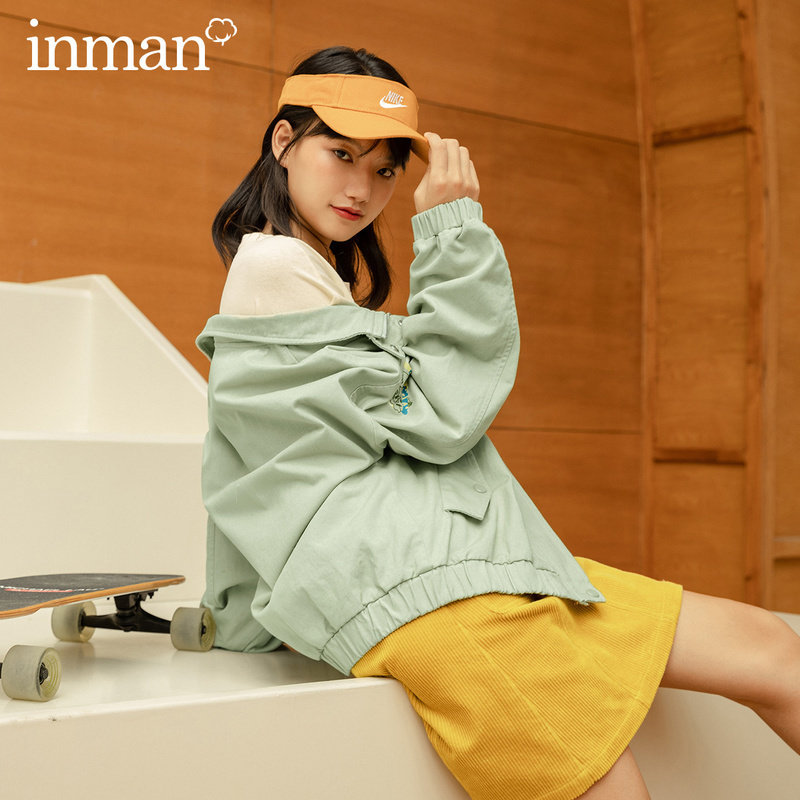 茵曼小个子2020秋季新款ins风衣 茵曼筱茵短外套