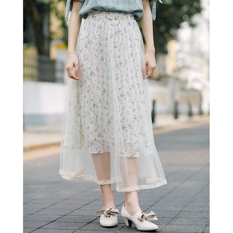  茵曼翰飞半身裙