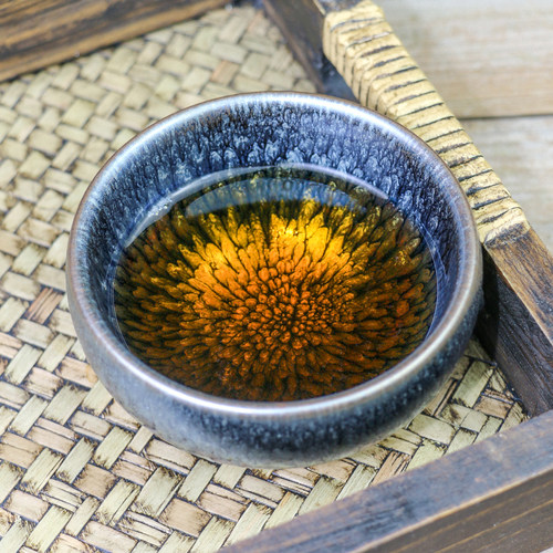 正宗建盏主人杯茶杯纯手工窑变天目名师建窑铁胎家用功夫陶瓷茶具 - 图1