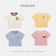 Children's short-sleeved summer boy T-shirt fashionable dudu home girl's half-sleeved baby summer suit 3
