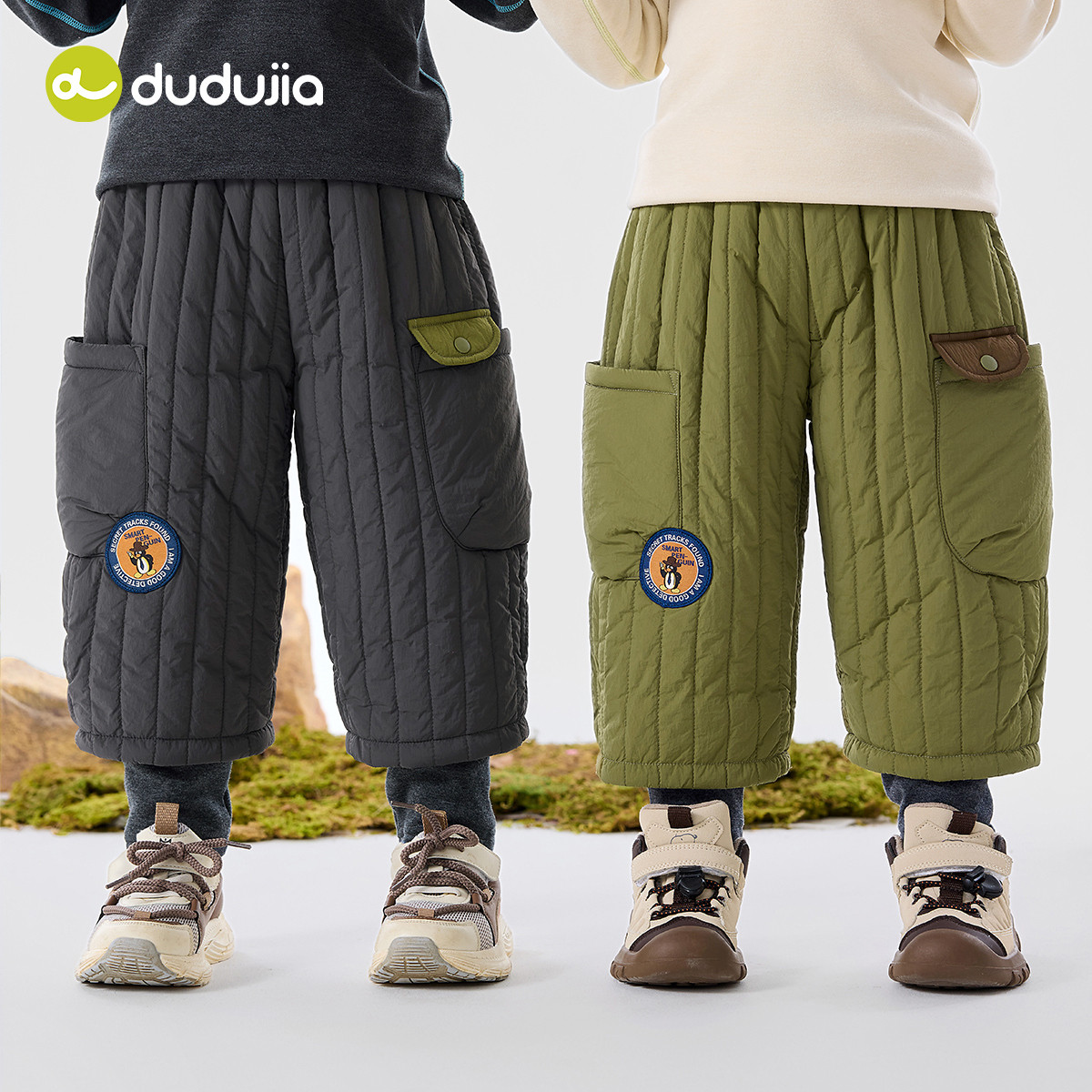 嘟嘟家儿童棉裤冬季男童裤子加绒女童长裤假两件宝宝休闲裤冬款潮,淘宝优惠券,粉丝福利购,淘宝优惠卷