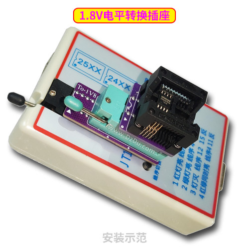 1.8V转换板 SPI闪存转接板 SOP8 DIP8 WLCSP8 低电压芯片适配器 - 图2