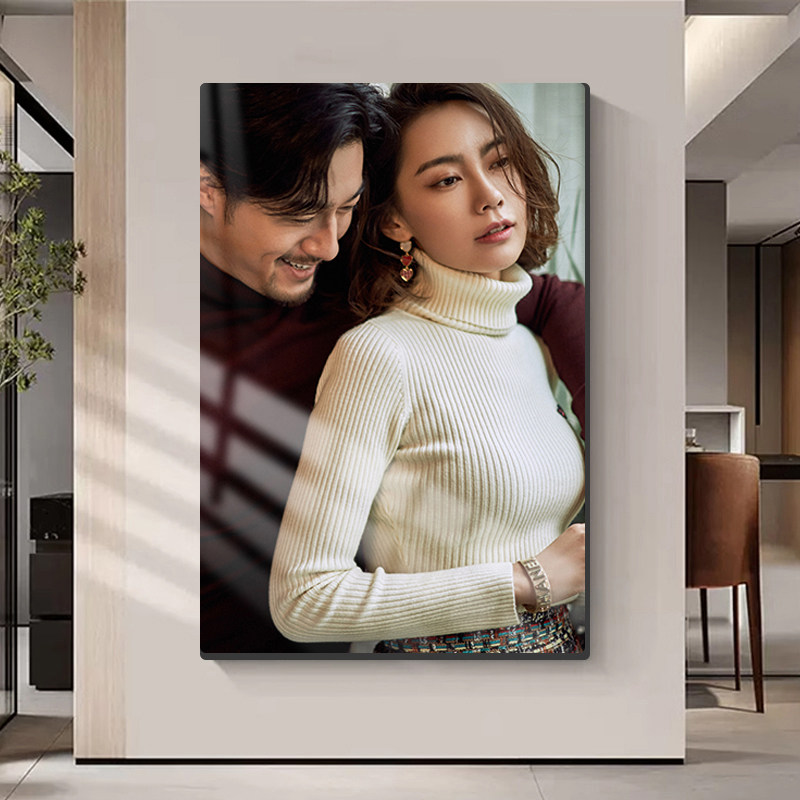 大韩烤瓷水晶摆台洗照片做成相框婚纱照挂墙摆件宝宝全家福相放大,淘宝优惠券,粉丝福利购,淘宝优惠卷