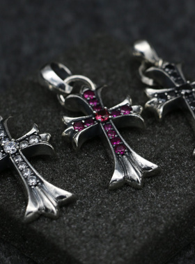 十字架项链饰品韩国纯银吊坠