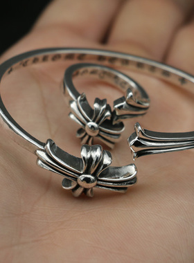 十字架开口复古时尚达人饰品手环