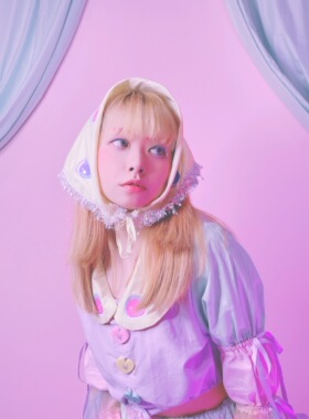 MSCHEAP手作 软妹可爱LO娘奶甜 spank系 马卡龙色星星眼多way头巾