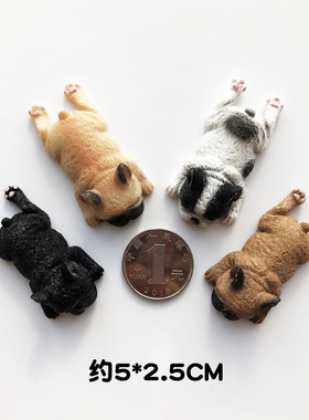 小法斗可爱宠物小狗斗牛犬冰箱贴