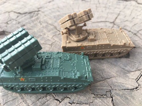 成品1:144塑料拇指大小中国AFT10红箭10反坦克导弹发射车满50包邮 - 图1
