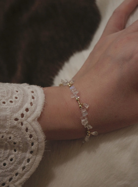 三合一草月光石小众手链