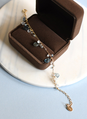 手链三合一草海蓝宝梦幻月光石