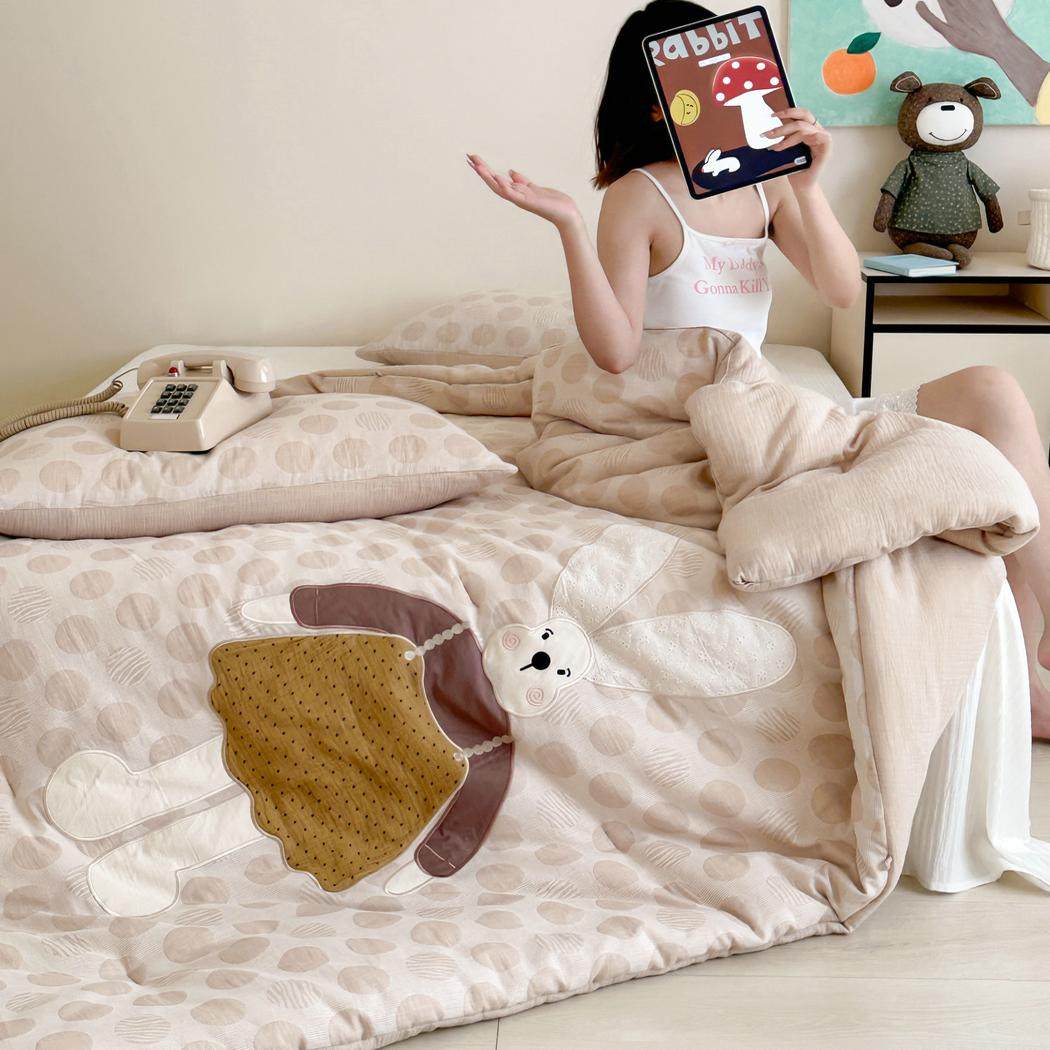 babyhouse100全棉儿童双层纱抗菌小被子被芯冬被四季通用春秋棉被,淘宝优惠券,粉丝福利购,淘宝优惠卷