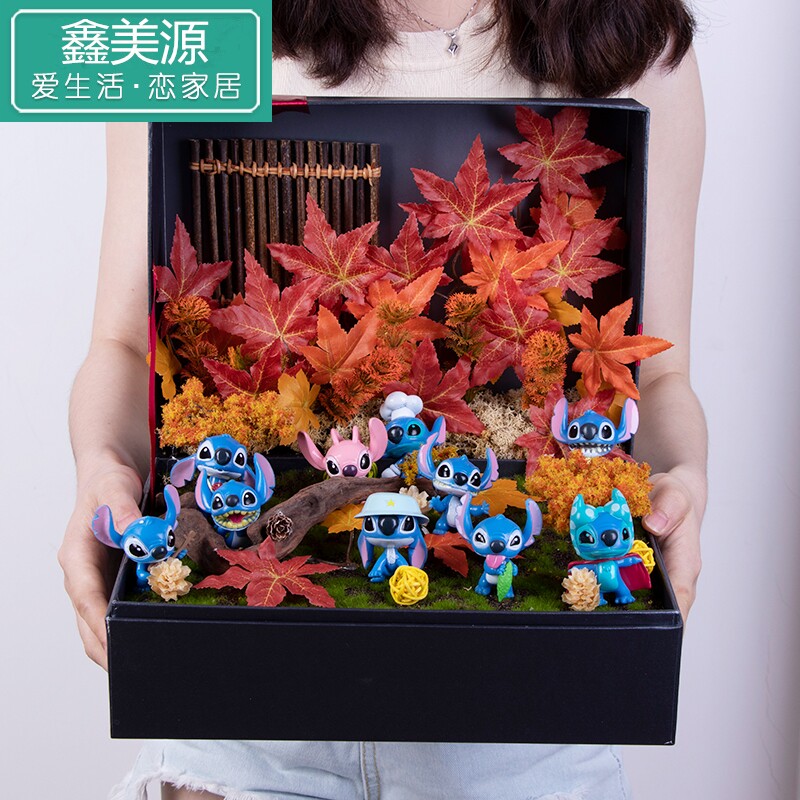动漫周边史迪仔公仔挂件车载玩具 鑫美源玩具潮玩盲盒