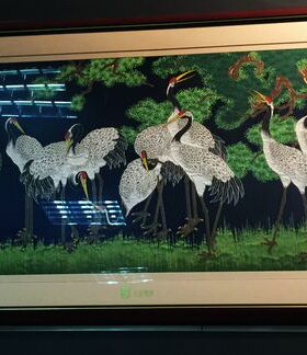 真丝装饰礼品挂件南京框画