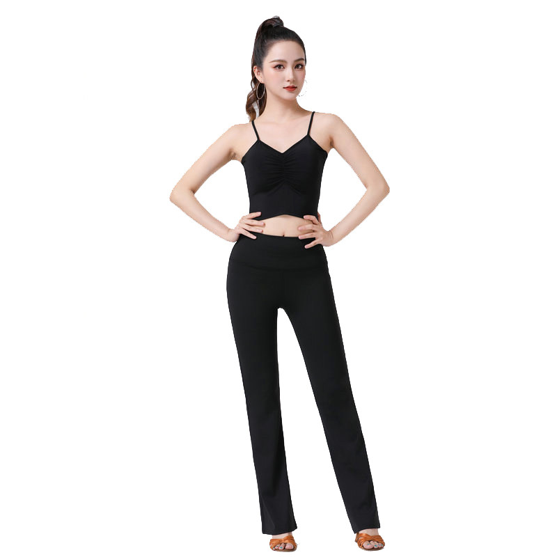 拉丁吊带背心女成人交叉挂脖露美背舞蹈训练功服内搭短款外穿上衣,淘宝优惠券,粉丝福利购,淘宝优惠卷