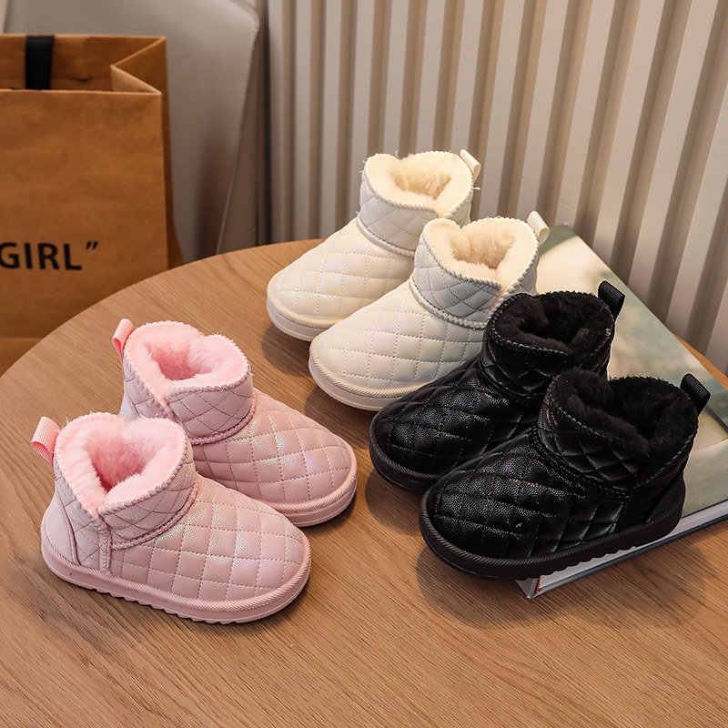 女童冬季雪地靴2025新款儿童加绒加厚大棉靴女孩时尚公主棉鞋大童,淘宝优惠券,粉丝福利购,淘宝优惠卷