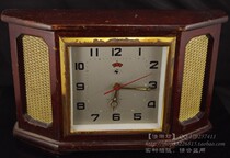 Haohanfang Workshop Antique Old Collection Second-hand Domestic Tianjin Clock Table Factory wood mechanical alarm clock seat clock