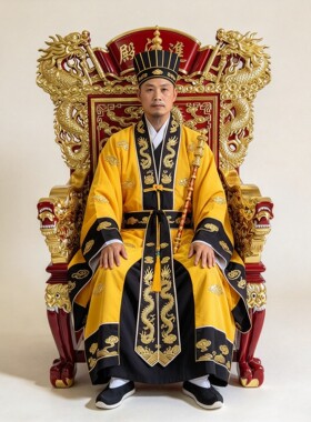福余太师椅实木乩童椅扶乩椅