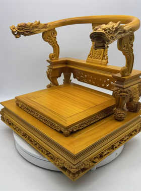 仿脱椅神像宝座佛像底座加高木雕