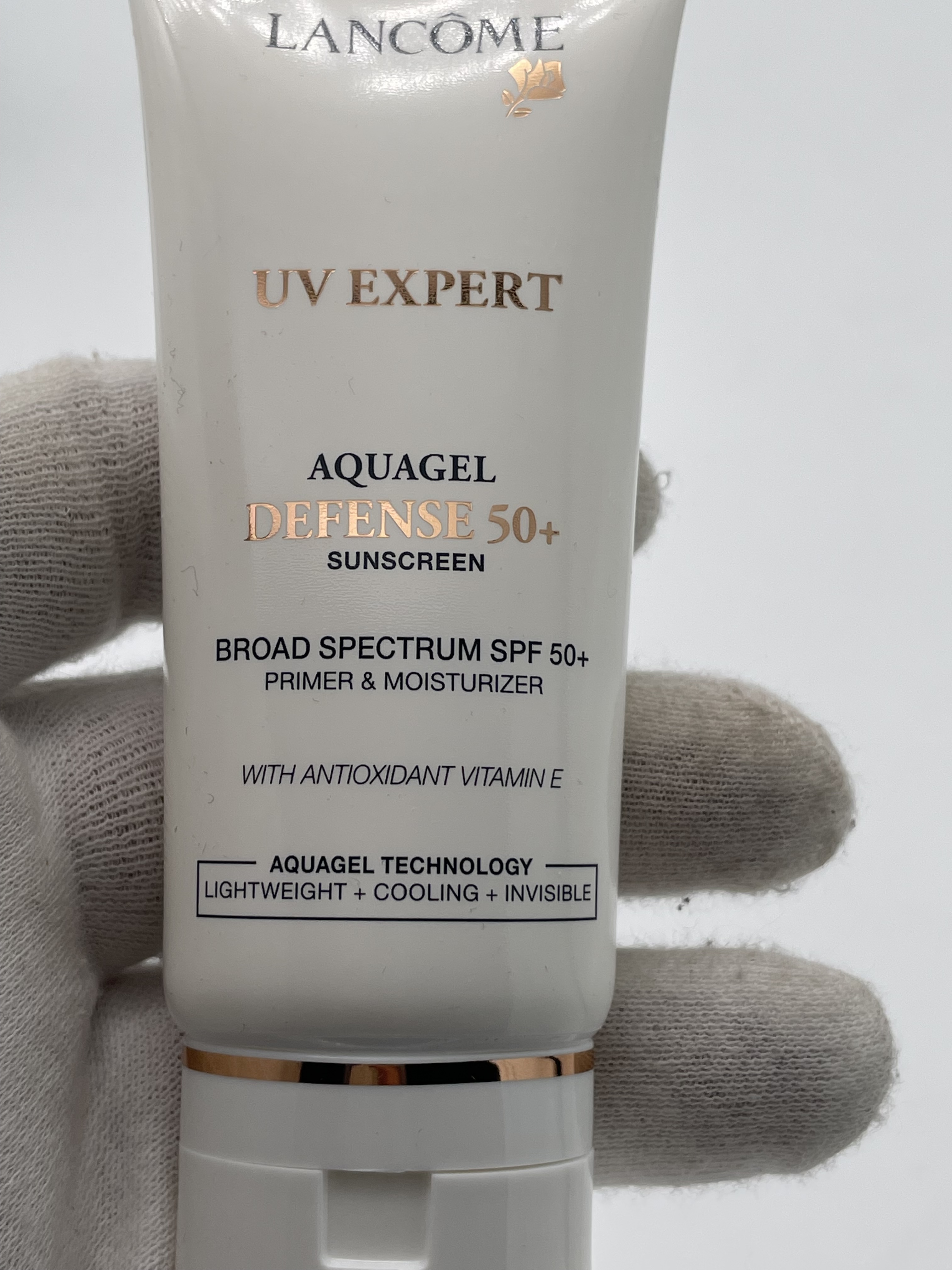 美国 兰蔻Aqua gel UV expert清爽防晒霜spf50 10ml/30ml清透水润 - 图3