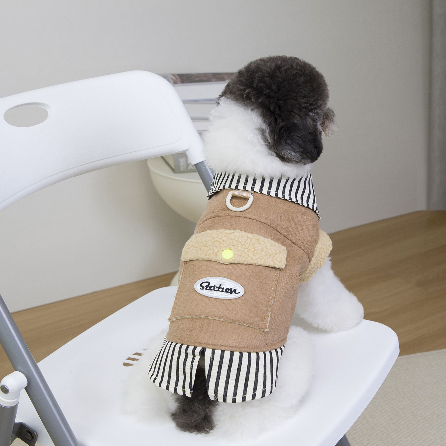 狗狗衣服秋冬款外套加绒保暖宠物猫咪泰迪比熊小鹿犬带牵引扣棉衣,淘宝优惠券,粉丝福利购,淘宝优惠卷