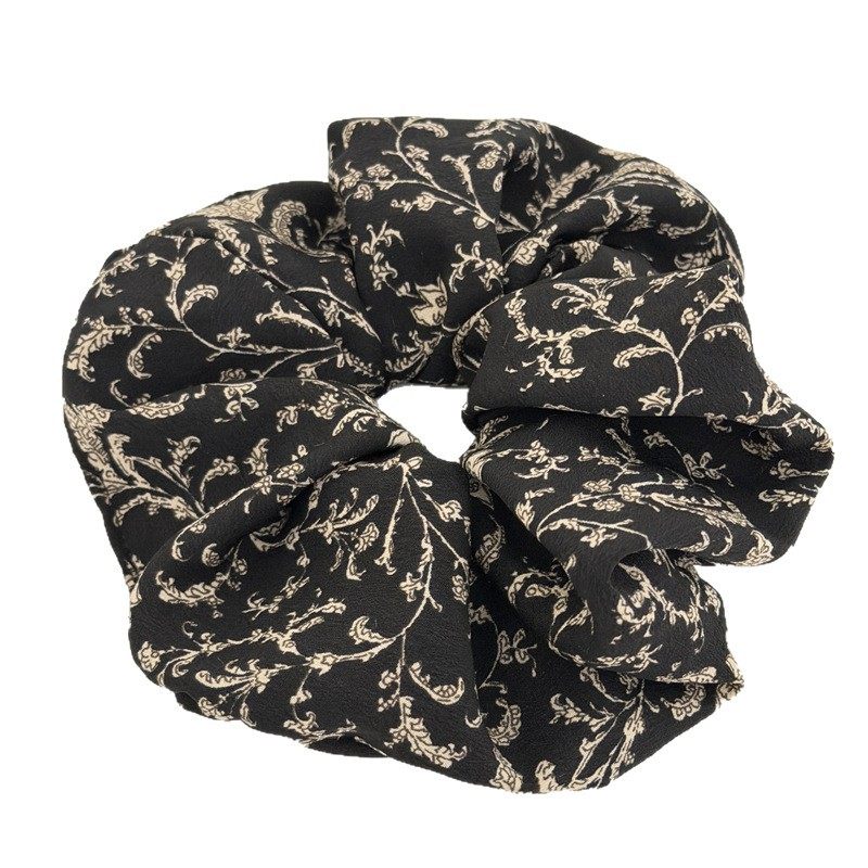 复古时尚高级感印花大肠发圈女新款气质头花皮筋马尾头绳花花发绳,淘宝优惠券,粉丝福利购,淘宝优惠卷