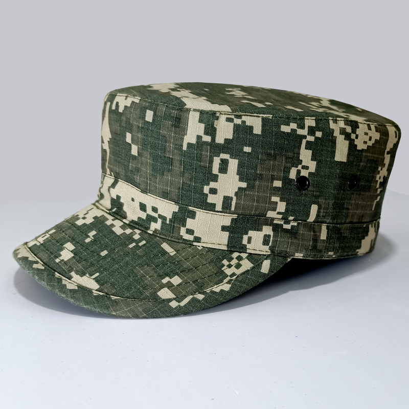 定制大小头围户外军迷作战迷彩小兵帽子平顶棒球鸭舌帽战术美式男 - 图0