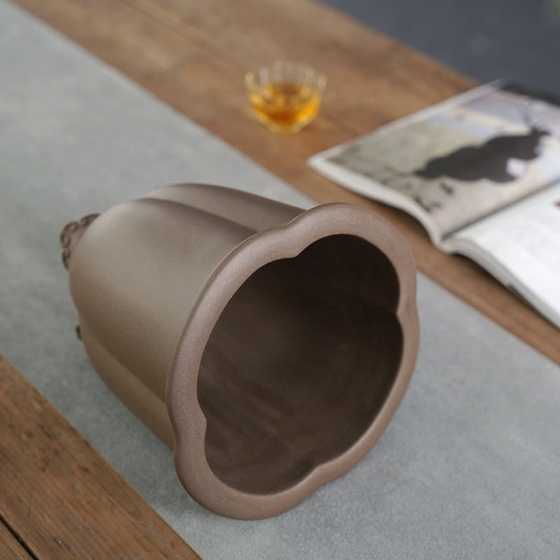 清香阁紫砂盆 手工云脚海棠口兰花盆 原矿老泥料古雅室内客厅花卉,淘宝优惠券,粉丝福利购,淘宝优惠卷