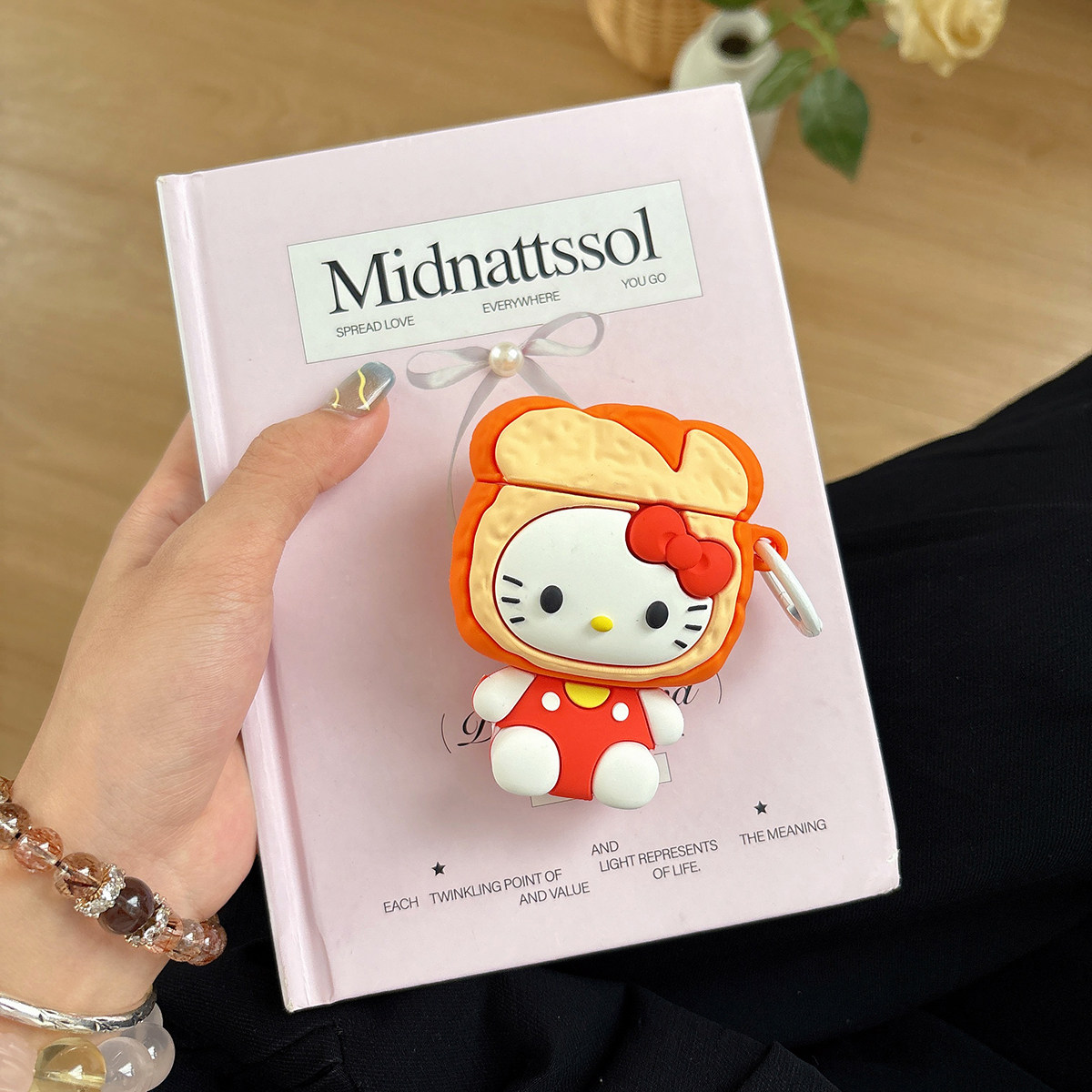 可爱卡通KT猫吐司面包airpods4保护套airpod3适用苹果pro耳机壳二代无线蓝牙第三代aipods2代airpodspro四代5 - 图0