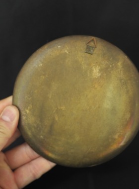 双子商店 孤品中古埃及制手工铜刻珐琅彩人物建筑装饰挂盘