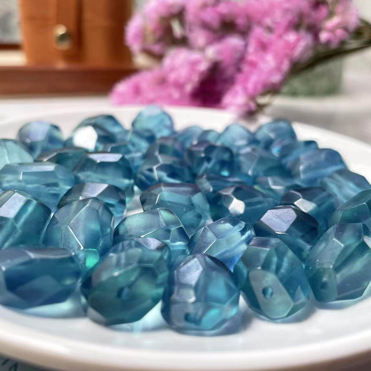 缘创手作 天然精品冰种魔鬼篮海蓝宝随型水晶DIY配件（一物一拍）,淘宝优惠券,粉丝福利购,淘宝优惠卷