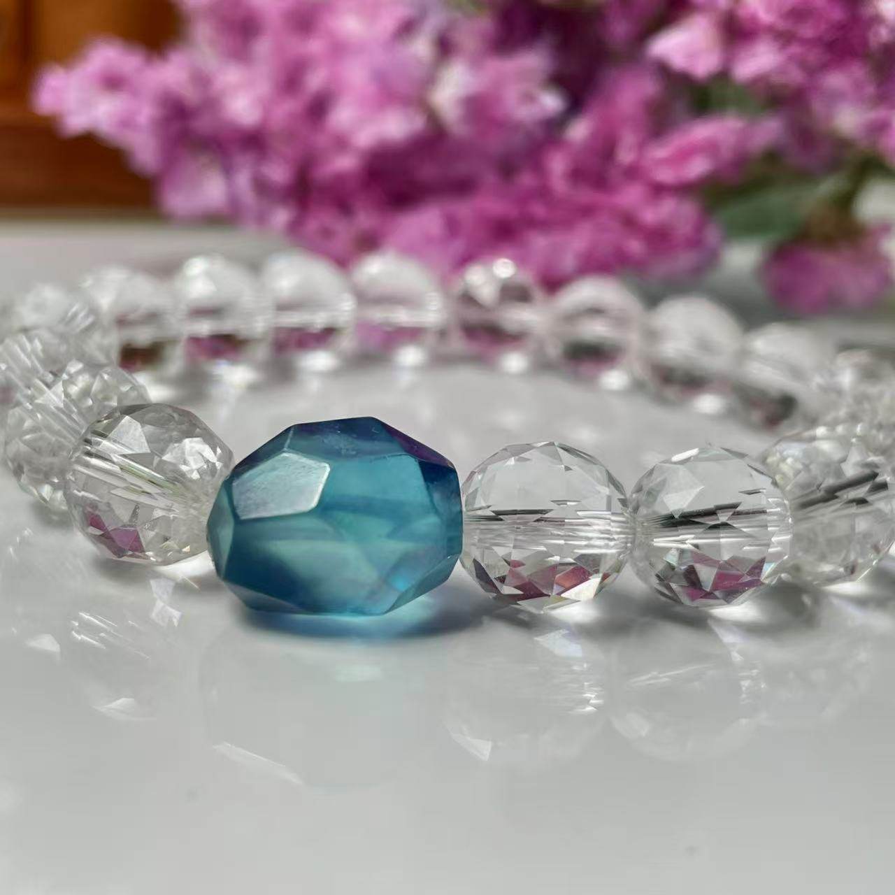 缘创手作 天然精品冰种魔鬼篮海蓝宝随型水晶DIY配件（一物一拍）,淘宝优惠券,粉丝福利购,淘宝优惠卷