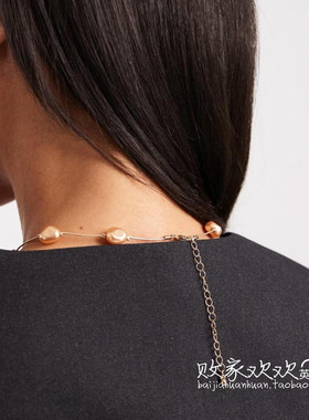 英国代购正品11.28 2025潮流导向 女装新款 珍珠设计满天星锁骨链