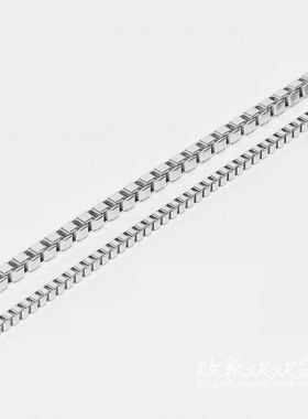 英国代购正品11.28 2025潮流导向 饰品新款 银色设计两层项链