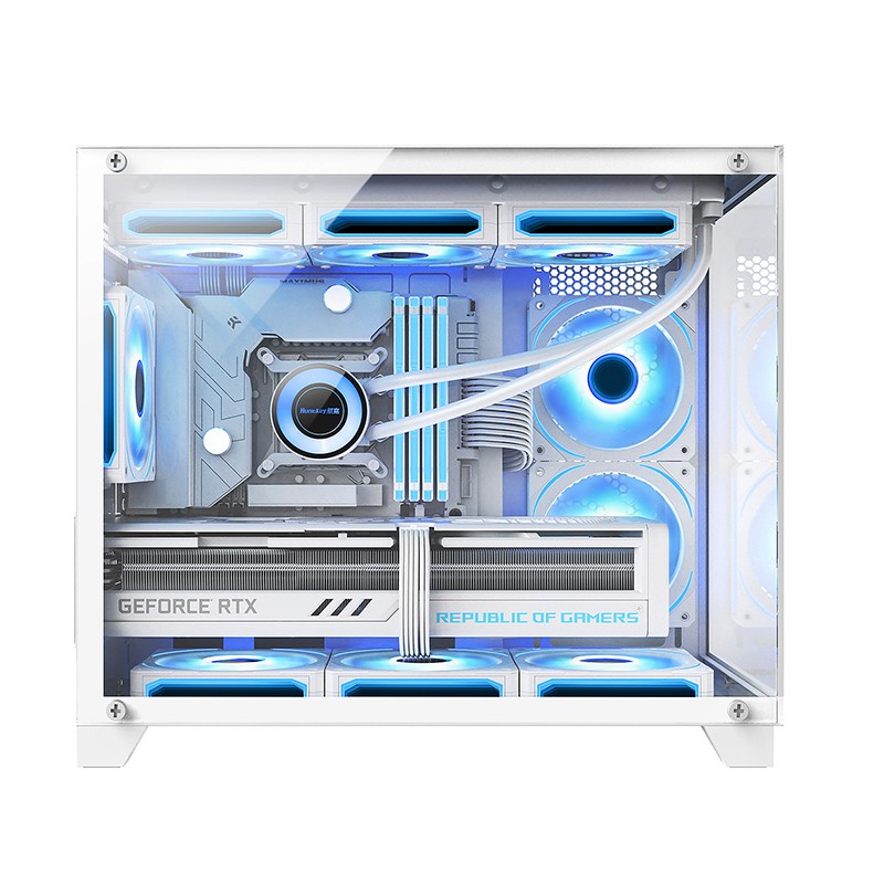 航嘉S960暴风雪X 全景版海景房电脑双面钢化玻璃宽体游戏主机机箱 - 图2
