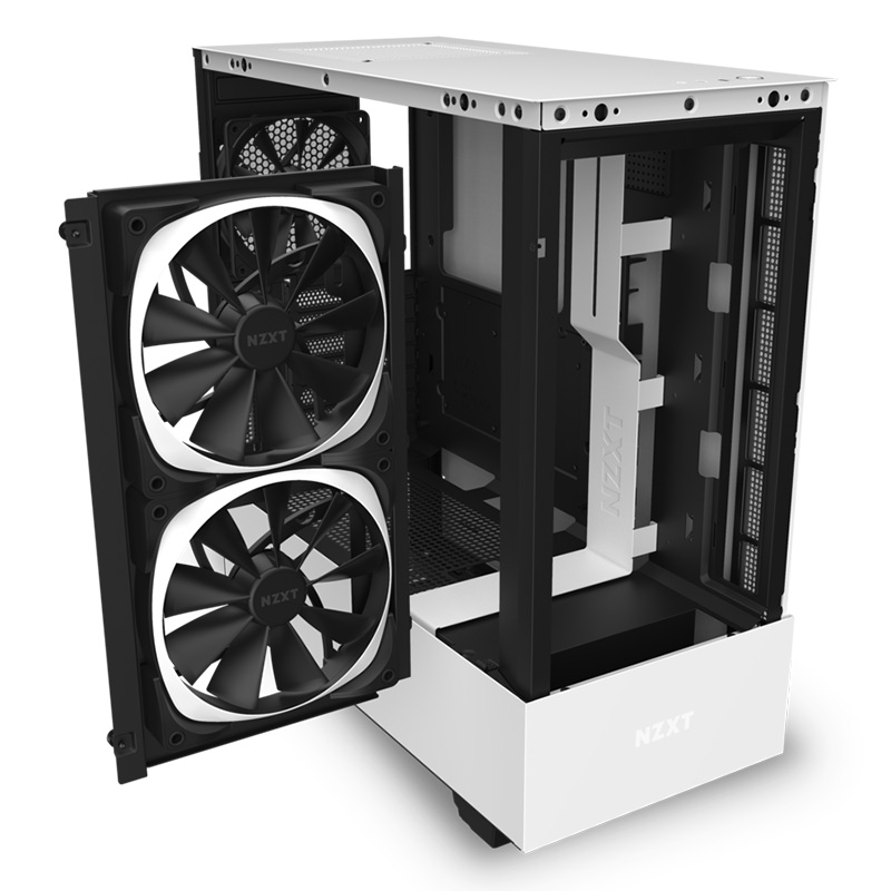 恩杰NZXT H510 Elite H510 Flow智能电脑游戏水冷台式侧透ATX机箱-图1