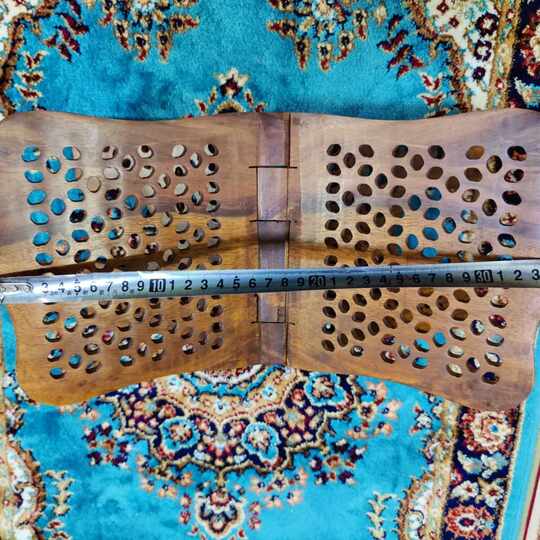 Large solid wood imported from Pakistan, pure handmade reading stand, walnut wood bookshelf, whole solid wood carving workmanship