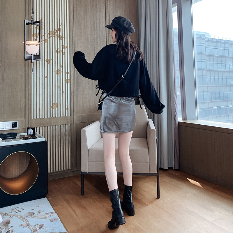 网红时尚套装女 秋季新款短款抽绳卫衣气质姓感吊带裙两件套潮 2019 网红时尚套装女 秋季新款短款抽绳卫衣气质姓感吊带裙两件套潮 2019