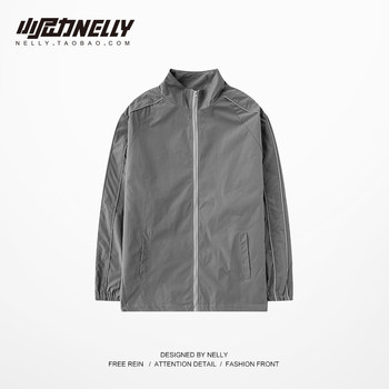 Jacket bf wind spring and autumn new men and women jackets wear trend casual sports jacket all-match windbreaker
