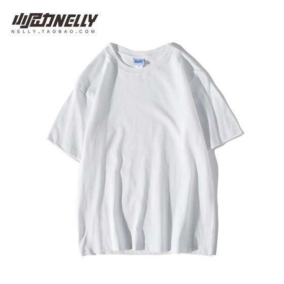 Trendy brand pure cotton new short-sleeved T-shirt loose couple wear