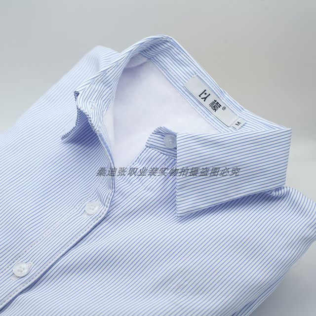 Long-sleeved velvet shirt for autumn and winter business wear