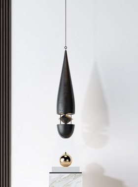 304#不锈钢大厅吊装水滴雕塑