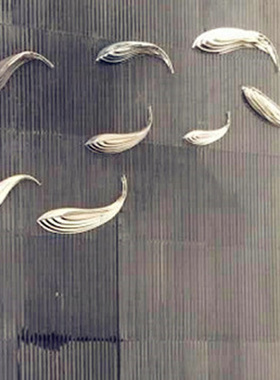 不锈钢户外抽象风水园林艺术品