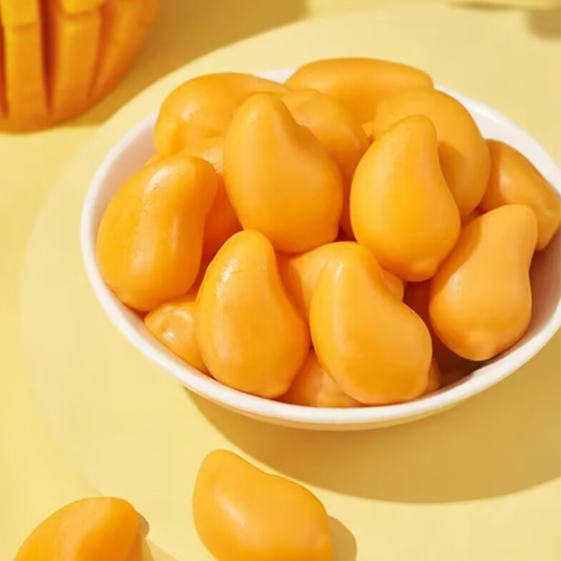 阿麦斯皮乐士芒果剥皮软糖果汁夹心橡皮糖扒皮糖儿童糖果香蕉荔枝 - 图0